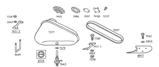 7377-2 Gas Tank To Enamel marks 6A